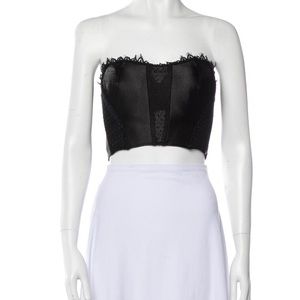 La perla strapless corset top
